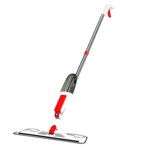 Household Water Spray Mop with Hands-Free Microfiber Cloth for Floors, Windows, and Kitchens