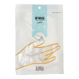 Household Waterproof Food Grade Disposable Transparent Plastic Cleaning Gloves Pack of 100