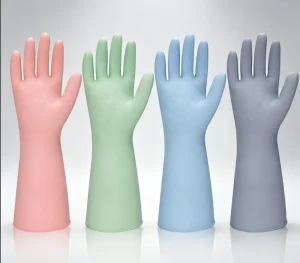 Household Winter Dishwashing Gloves Thick Durable Nitrile Latex Waterproof Non Slip for Kitchen Laundry Cleaning