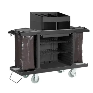Housekeeping Cart Service Janitor Cart Housekeeping Cart for Cleaning Equipment 05116