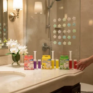 Hybrid Scent High-Concentration Eco-Friendly Bathroom Cleaner Gel with Syringe Deodorizer
