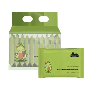 Hydrating Aloe Vera Facial Cleansing Towelettes Disposable Makeup Remover Sensitive Skin Feminine Non Woven Material 25pcs Deep