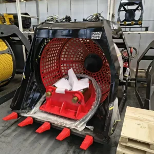 Hydraulic Screening Bucket for Excavator Site Cleanup