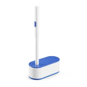 Hygienic Disposable Long Handle Toilet Brush Self Foaming Cleaner 180 Rotating Sponge Head Wall Mounted Bathroom Cleaning
