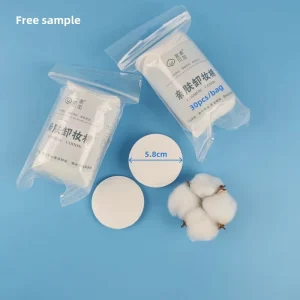 Hypoallergenic 100% Cotton Rounds for Makeup Removal and Skincare 30 Count Skin-Nourishing Cotton Pads for Travel Use