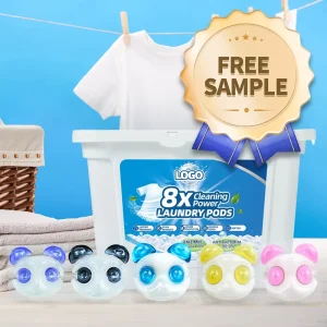 Hypoallergenic 5-in-1 Disposable Laundry Detergent Pods Deep Cleaning Stain Removal