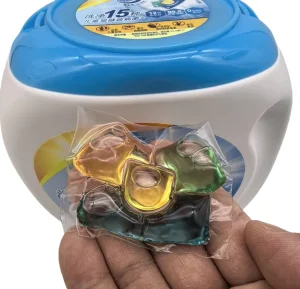 Hypoallergenic Laundry Capsules Color Protection High Efficiency Satin Removal Laundry Detergent Pods for Sensitive Skin