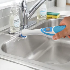 IPX6 Waterproof Battery Electric Sonic Spin Scrubber Brushes Household Wireless Cleaning Brush Set with Non-Slip Handle