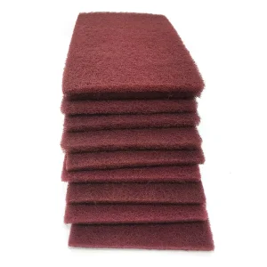 In China Green Scouring Pad Sanding Sponge Abrasives Industrial Non Woven Scouring Pads Hand Pad