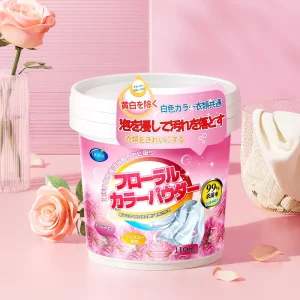 In Stock Floral Explosive Salt Washing Powder Bleacher Color Booster Powder Oxygen Bleach for Clothes Home Cleaning
