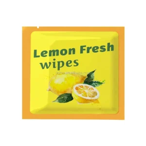 Individual Pack Lemon Fragrance Hands Cleansing Wet Tissue