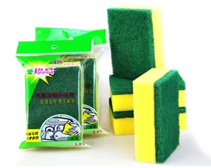 Individual Package High-Density Household Kitchen Dishwashing Non-Scratch Scouring Pad Sponge