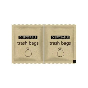 Individually Packaged Biodegradable Plastic Bin Liner Trash Bags for Home and Kitchen Use