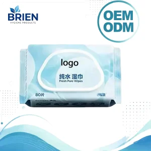 Individually Wrapped 99% Pure Water Wet Wipes Unscented Gentle Baby Cleaning Wet Wipes OEM Private Label