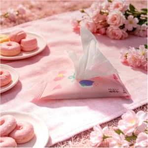 Individually Wrapped Disposable Non-Woven Travel Wet Cleansing Wipes