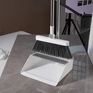 Indoor Broom and Dustpan Set for Living Room and Bedroom Garbage Cleaning