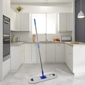 Indoor Floor Cleaning Mops with 40/60/80/90/110 cm Flat Steel Pole Handle Dust Mop