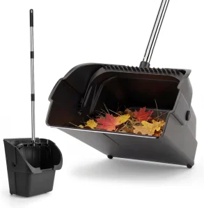 Indoor Upright Dustpan Broom with Lid Home Kitchen Room Office Floor Sweeping Combo Set