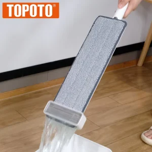 Industrial Cleanroom Floor Cleaner Microfiber Mop with Steel Construction, High Absorption, Wringing and Antistatic Flat Design