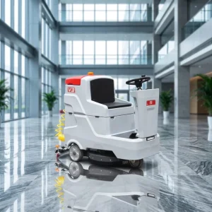 Industrial Commercial Electric Battery Floor Scrubber Machine, Self-Propelled, 3500 m²/h Efficiency