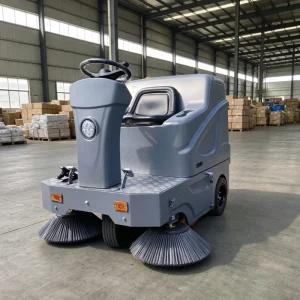 Industrial Commercial Ride On Electric Floor Sweeper Machine with 48V Battery New Self Propelled for Road Cleaning