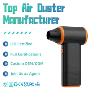 Industrial Cordless Electric Air Duster Brushless Motor 110000 RPM 2.5 Ah Battery