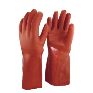 Industrial Cotton PVC Gloves Water-Resistant Construction Work Gloves Anti-Slip for Household Cleaning