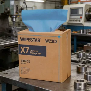 Industrial Dry Cleaning Wipes PP Wood Pulp Nonwoven Fabric Spunlace Oil Wiper for Aircraft Maintenance