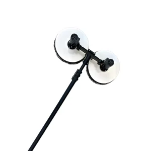 Industrial Dual Head Solar Brush 60CM Telescopic Pole IP67 Waterproof Brushless Motor 480W for Agrivoltaic Farms