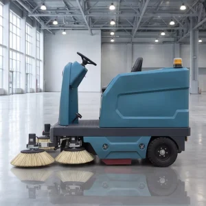 Industrial Electric Ride on Sweeper S1800 Large Capacity Tank Design Low Noise Floor Cleaner for Community Public Road