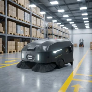 Industrial Electric Robotic Vacuum Cleaner with Plastic Housing and Auto-Cleaning Floor Sweeper