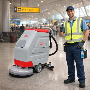 Industrial Floor Cleaner and Scrubber for Hard Floors