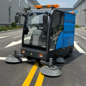 Industrial Floor Sweeper with Battery-Operated Double Brushes for Factory Plant OEM ODM