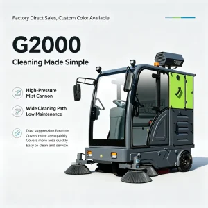 Industrial Floor Washer and Sweeper for Large Areas and Parking Lots with OEM ODM