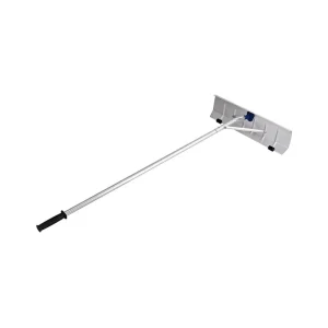Industrial Grade Aluminum Snow Roof Rake Adjustable Telescopic Pole Lightweight Snow Rake for Ground-level Roof Cleaning