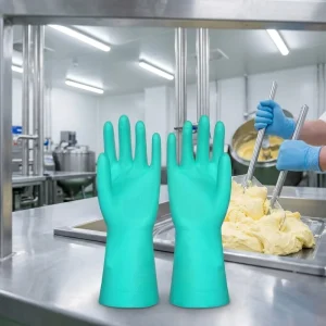 Industrial Grade Nitrile Gloves Anti Slip Waterproof Work Gloves for Machinery Maintenance