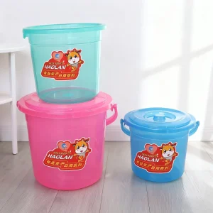 Industrial Grade Polymer Liquid Bucket with Graduated Volume Marks and Anti-Surge Rim for Controlled Pouring