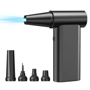 Industrial Handheld Compressed Air Duster Rechargeable Cordless LED Light Screen Cleaner 180W Turbo Fan BLDC Motor 3-Speed