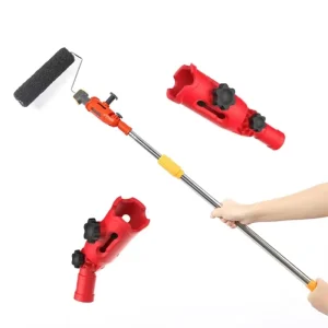 Industrial Hardware Paint Roller Brush Extension Rod Tool Telescopic Design Multi Purpose Hand Operated