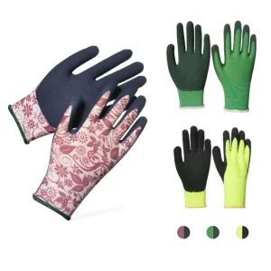 Industrial Heavy Duty Latex Coated Construction and Garden Work Gloves