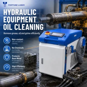 Industrial Laser Degreasing Machine for Hydraulic Equipment Oil Grease Removal Continuous Fiber Surface Cleaning