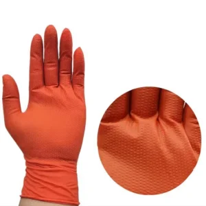 Industrial Mechanical Diamond-Texture Latex-Free Powder-Free Nitrile Chemical Gloves