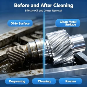 Industrial Metal Parts Cleaner Degreaser Water Based Oil Remover Ultrasonic Spray Washing Detergent for Machining Hardware