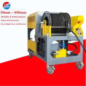 Industrial Municipal Drain Cleaner 200bar Gasoline Driven Metal Pipe Dredging Machine for 100-700mm Sewer Pipes