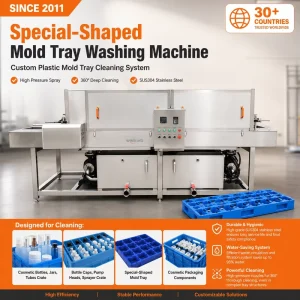 Industrial Pallet Washing Machine for Automotive Factory SUS304 Plastic Pallet Cleaner High Pressure Spray with Drying Tunnel
