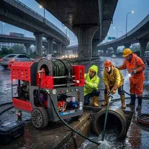 Industrial Pipe Dredging Machine Sewer Unclogging and Drain Cleaning Sewer Jetter
