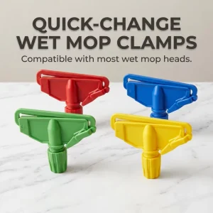 Industrial Plastic Mop Clip Quick-Release Wet Mop Gripper for Headband Mop Plastic Injection Parts