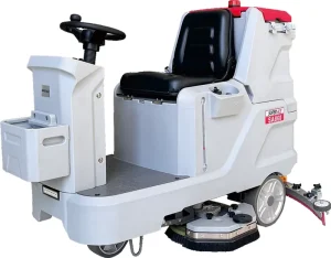 Industrial Ride-On Floor Scrubber 860mm Dual Brush with Water Tank, 3-4h Runtime, SA860