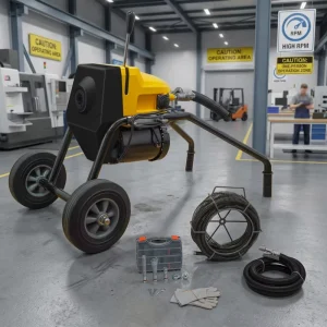 Industrial Sectional Drain Cleaning Machine AN200B with 32mm and 22mm Cables