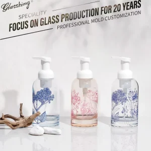 Industrial Use Bathroom Glass Containers for Hotels Resorts Hand Sanitizer Bottles Soap Dispensers Toothbrush Cups
